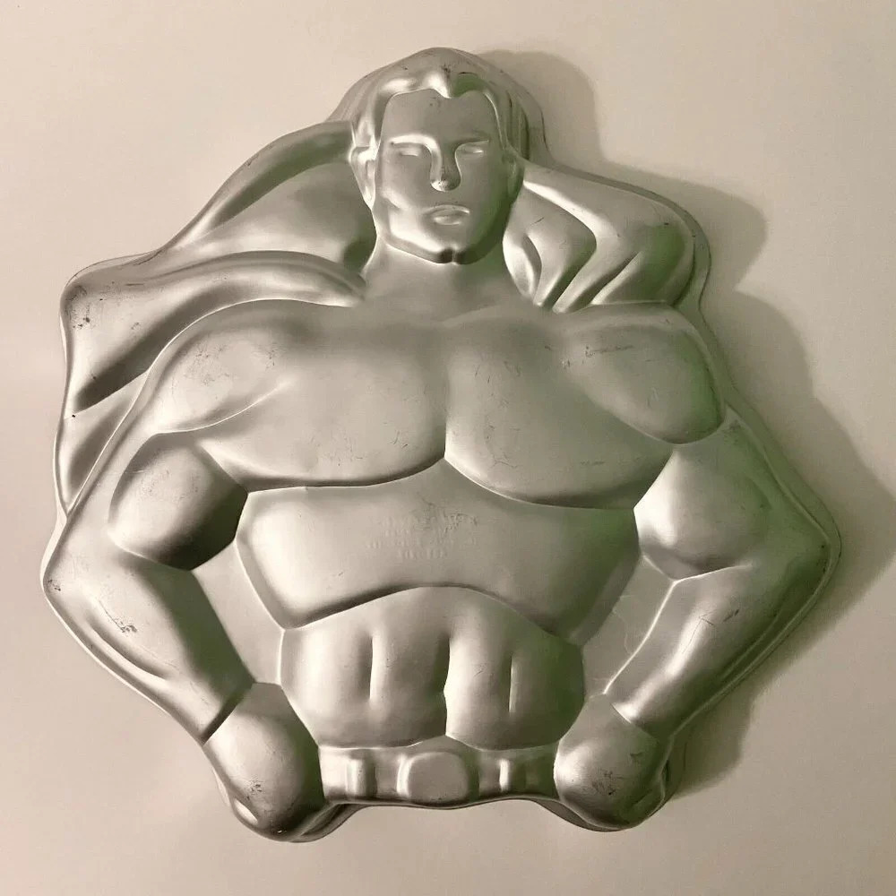 Vintage 1977 Wilton Superman Cake Pan 502 1212 Baking Pan DC Comics